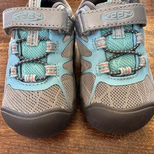 Keen Kids' Teal and Gray Sneakers